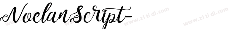 Noelan Script字体转换